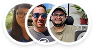 Profile pictures of the support team