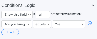 Repeater field conditional logic