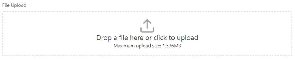 file upload field in form