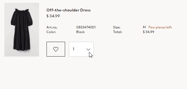 Build an online calculator: Dress Calculator Example