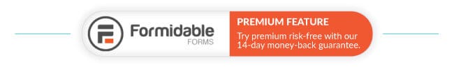 Formidable Forms Pro Feature