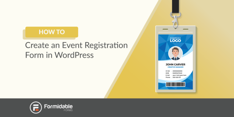 How to Create a WordPress Event Registration Form