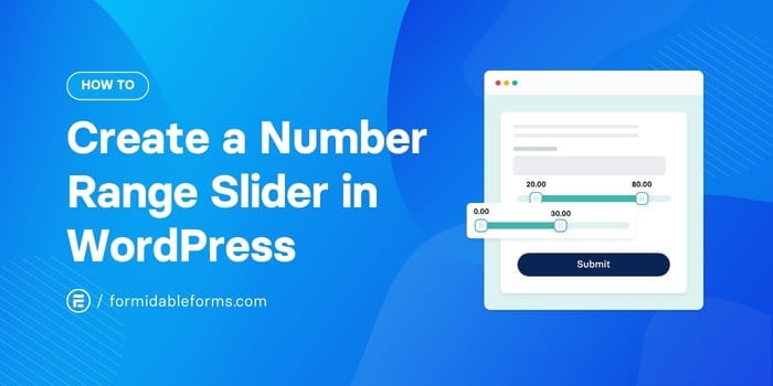 How to create a number range slider in WordPress