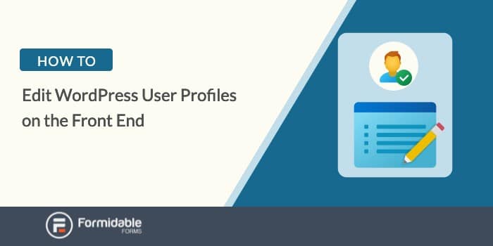 How to edit wordpress user profiles on the front end