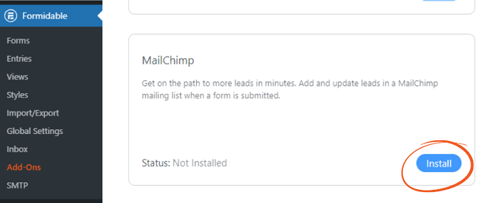 You will need this add-on to use MailChimp GDPR options.