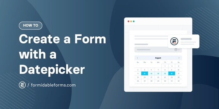 How to add a datepicker to an online form