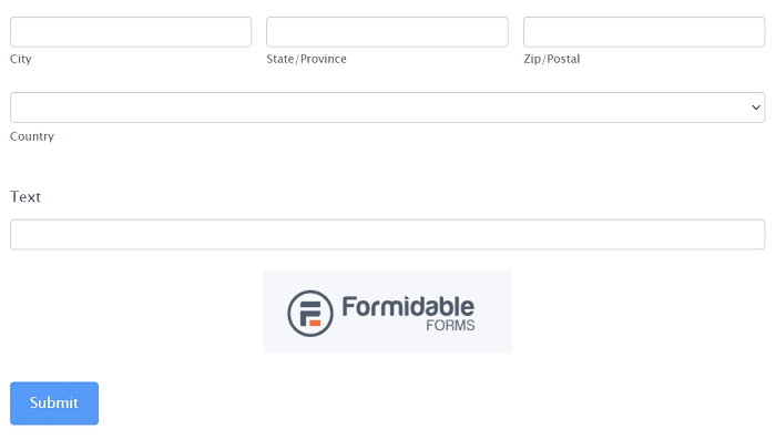 Placing a contact page image in a form