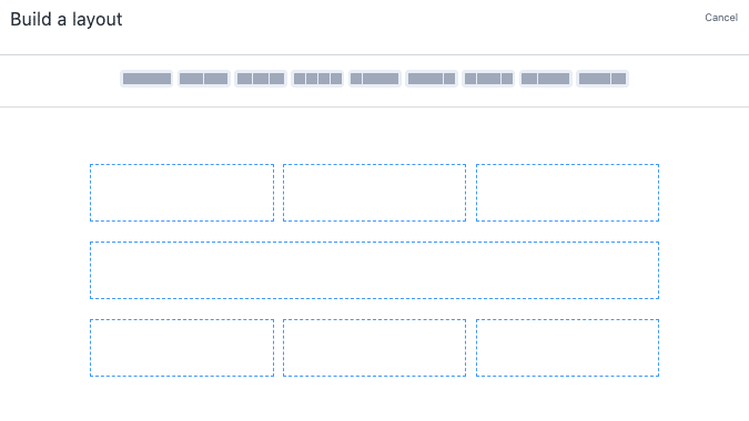 Layout Builder view