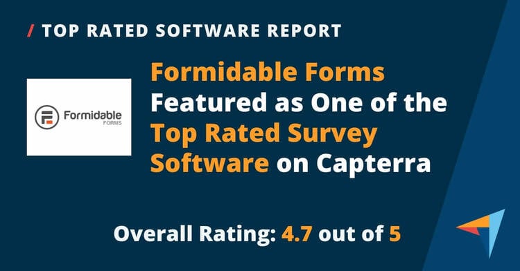 Top rated survey software, Formidable Forms