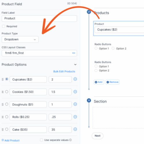 How to set different item pricing options when doing cost calculations