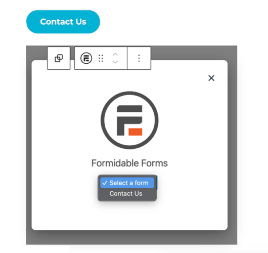 Insert a form into a modal