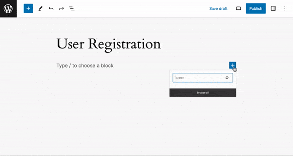 Adding the Formidable Forms user registration form to the User Registration page