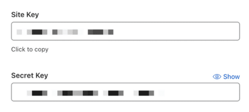 Cloudflare's site keys