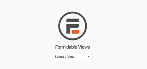 Formidable Views WordPress block