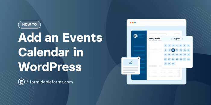 How To Add an Events Calendar in WordPress