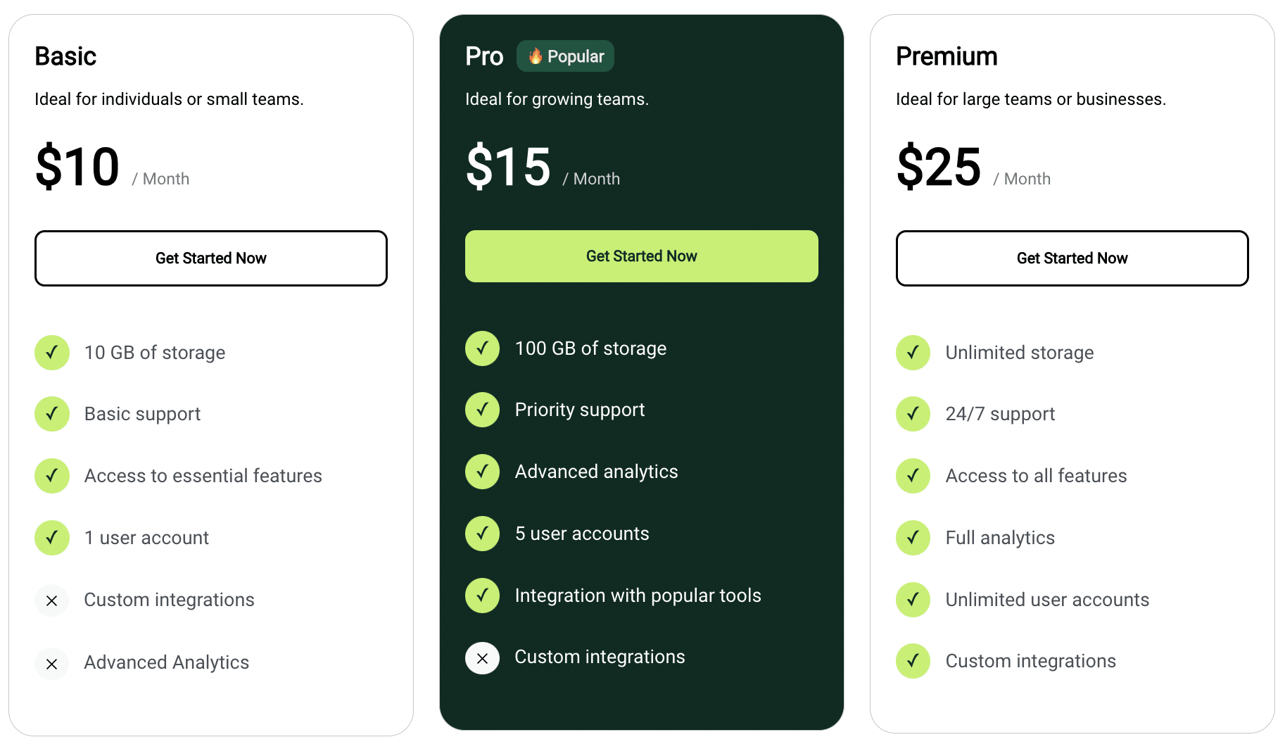 Tiered Pricing Template - Formidable Forms