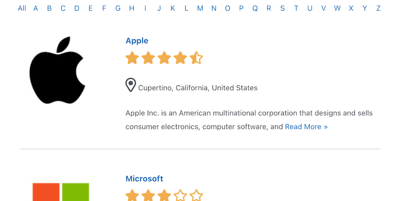 Business Directory Application Thumbnail