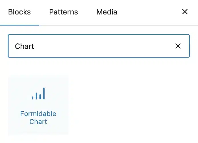 Formidable Chart Block