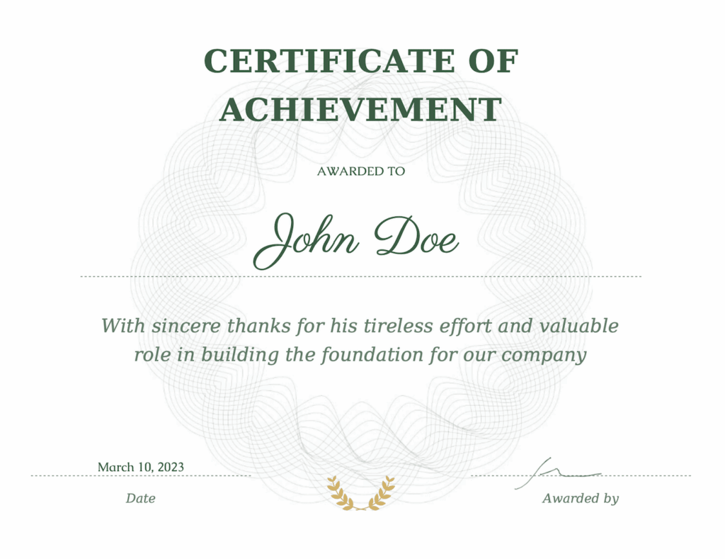 Certificate Generator - Formidable Forms Web App Builder Example