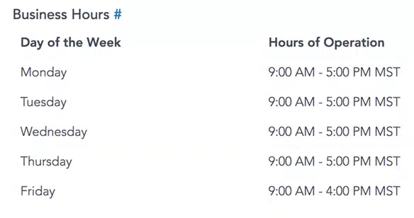 Business Hours WordPress Plugin Template - Formidable Forms Web App Builder Example
