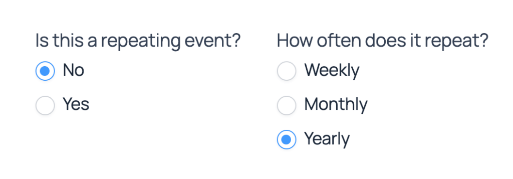 Recurring and Multi-Day Events