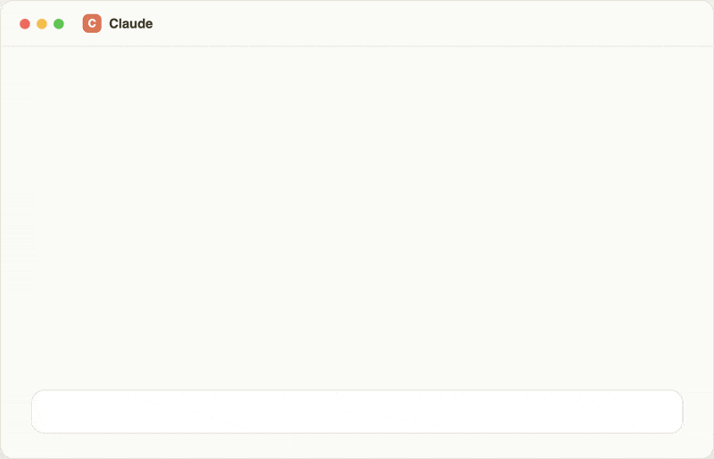 Claude AI chatbot interface showing a prompt being sent and the Formidable MCP building a contact form.