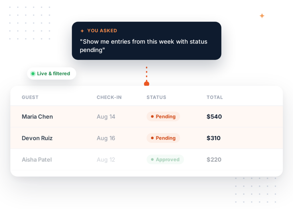 Find and Update Entries with AI