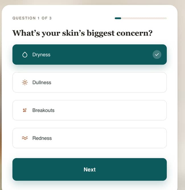 Frontend One Question Per Page Progress Bar